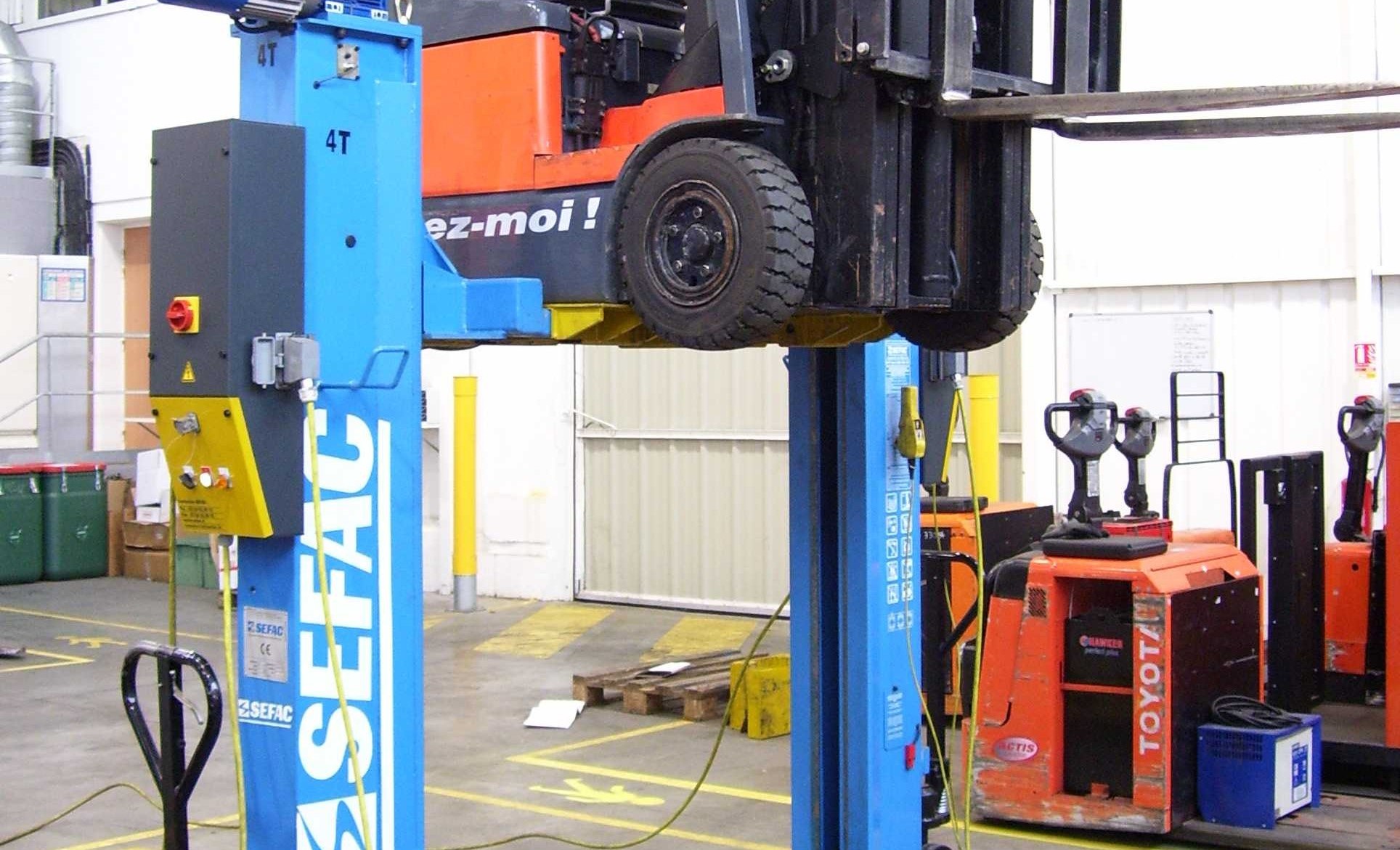 Colonnes de levage chariot élévateur