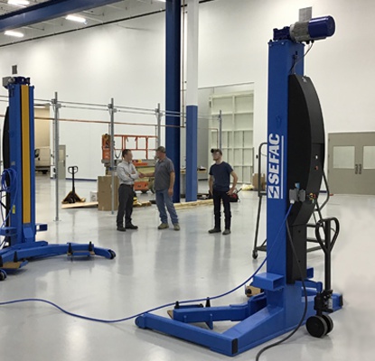 Lift for fan stator module